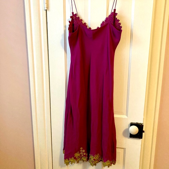 Gilmore Girls vintage fuchsia slip dress 90s Y2K - Picture 5 of 7